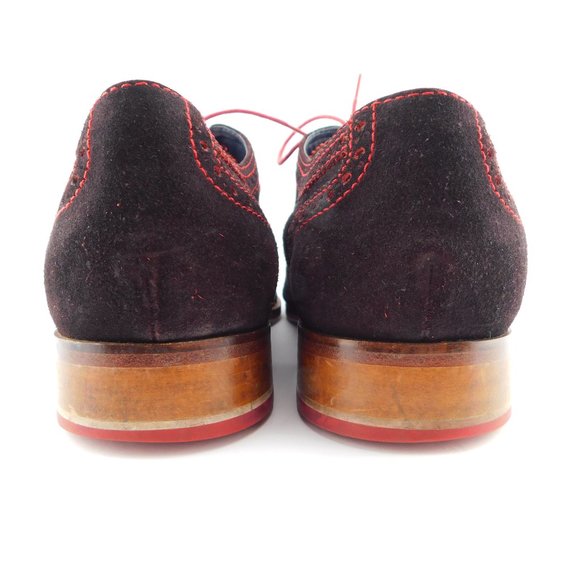 COLE HAAN Nike Air Brown Suede Leather Wingtip Oxfords Shoes 12 main image 6